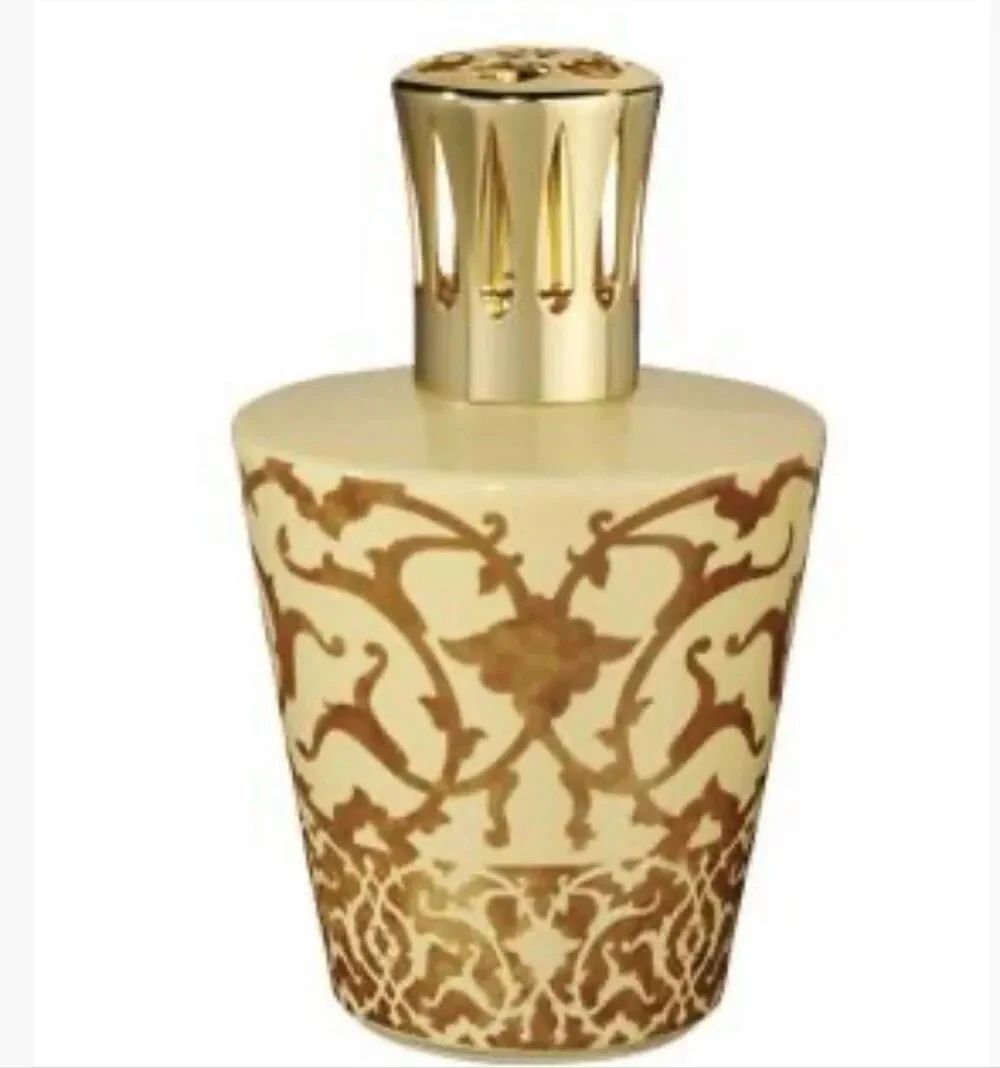 Lampe Berger Gold Scroll Porcelain Oil Lamp